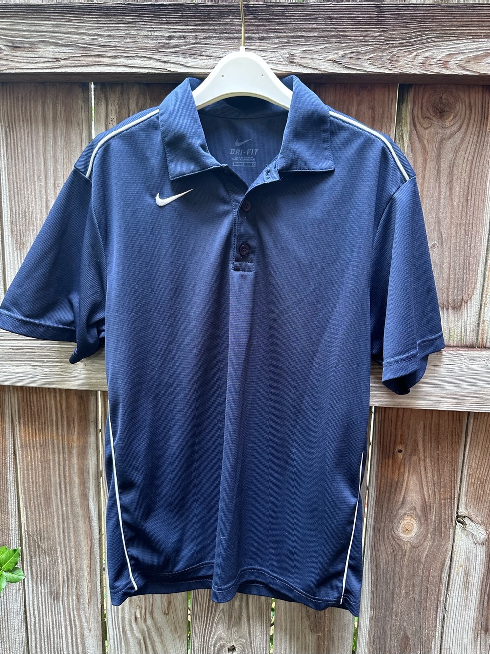 Nike Navy Polo with White Trim